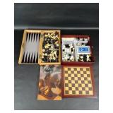 Travel Backgammon and Chess Board Games