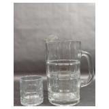Anchor Hocking Tartan "Manchester" Glass Pitcher