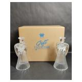 Avon Glowing Angel Crystal Candlesticks