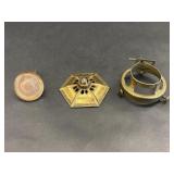 Vintage Brass Clamp On Lamp Shade Fitter