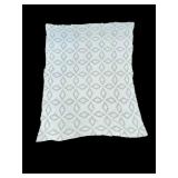 Handmade White Crocheted Bed Spread Blanket
