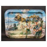 1987 Hasbro GI Joe Metal Folding Lap Tray