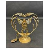 Austrian Crystal 24K Gold Plated Angel Figurine