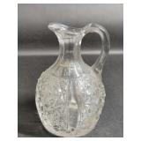 Vintage Pressed Clear Glass Cruet