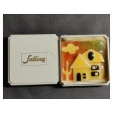 Vintage Lucinda Yates Resin House Pin Original