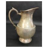 Vintage Silver Hue Metal Water Pitcher