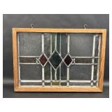 Stained Glass Diamond Design Hanging SunCatcher