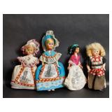Vintage Hard Plastic Pisa Dolls, Dutch Doll