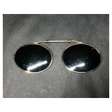 Vintage Clip On Green Shaded Lenses