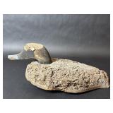Vintage Wooden Headed Cork Body Decoy Duck