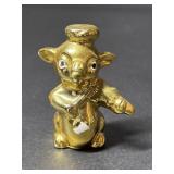Japan Porcelain Gold Hue Pig Playing Violin