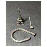 J-Hook, Miniature Eiffel Tower & Pewter Spoon