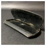 Vintage Black Fold Open Eyeglasses Case