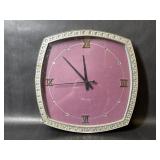 WESTCLOX Rhinestone Roman Numeral Wall Clock