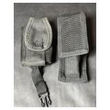 2 Black Nylon Pocket Belt Holsters