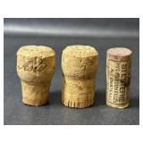 Three Distinctive Wine Bottle Corks