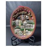 Washington DC Ceramic Souvenir Wall Plaque