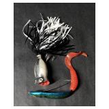Topwater Popper and Soft Bait on Fishing Hook Lure
