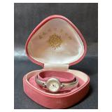 Satin Finish Silver Tone Women's Watch