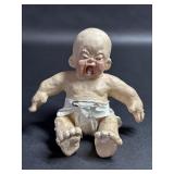 Cast Art Resin Crying Baby Collectible Figurine