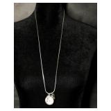 CHEROKEE Silver Tone Watch Necklece