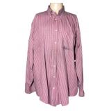 LAND'S END Mens Red Plaid Long Sleeve Shirt