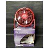 MASSEY Red Personal One Speed Electric Fan