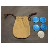 Texas Lottery Scratch Offs Aluminum Coins