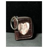 BRIGHTON Brown Leather Key Chain Wallet