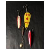 Four Casting Spoon Fishing Lures