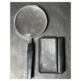 One Round and One Rectangle Magnifying Glasses