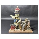 Wood Lighthouse Ocean Pier Decoration