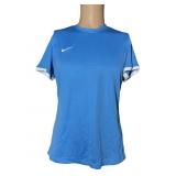 NIKE Blue and White Dri-Fit Short Sleeve Shirt