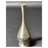 Penang Embossed Pewter Vase