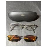 Eyeglasses with Magnetic Snap on Lenses
