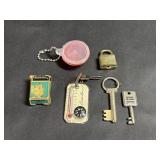 Vintage Tiny Master Lock, Lock, Keys, Tupperware