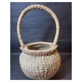 Native American Woven Plant Fiber Basket