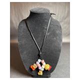xxHandmade Wooden 'Grandkids' Necklace w Beads