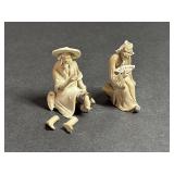 Set of Two Wise Sage Mudmen Figurines
