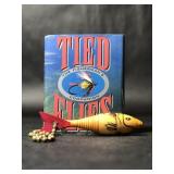 Mini Tied Flies Book, Vintage Wood Fish Keychain