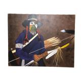 Native American Painting Print on Canvas