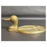 Taiwan Brass Duck Divided Trinket Tray