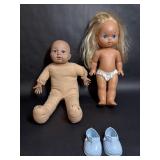 Vintage Mattel Baby Doll & Cloth Baby Doll
