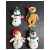 Beanie Babies 2003 Holiday Teddy, Chillin Snowman