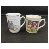Holly Hobbie Blue Girl Porcelain Mug