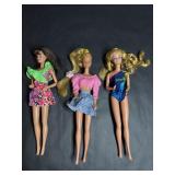 3 Vintage Barbie Dolls