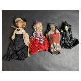 Four Vintage Dolls, Madame Alexander, Plastic