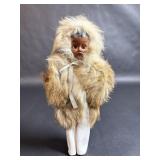 Vintage Inuit Alaska Native Real Animal Fur Doll