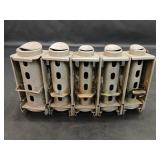 1920s 5 Barrel Johnson Fare Box Co Coin Dispenser