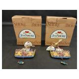 2 Jim Shore Noahï¿½s Ark; Heartwood Creek Collection